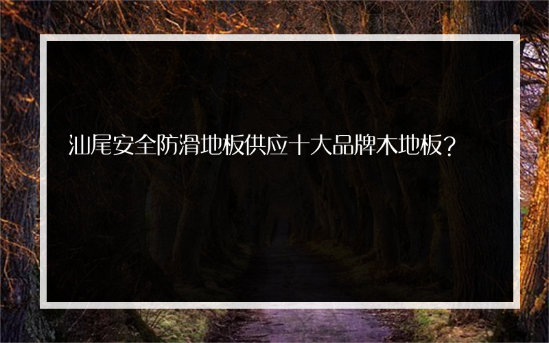 汕尾安全防滑地板供应十大品牌木地板？